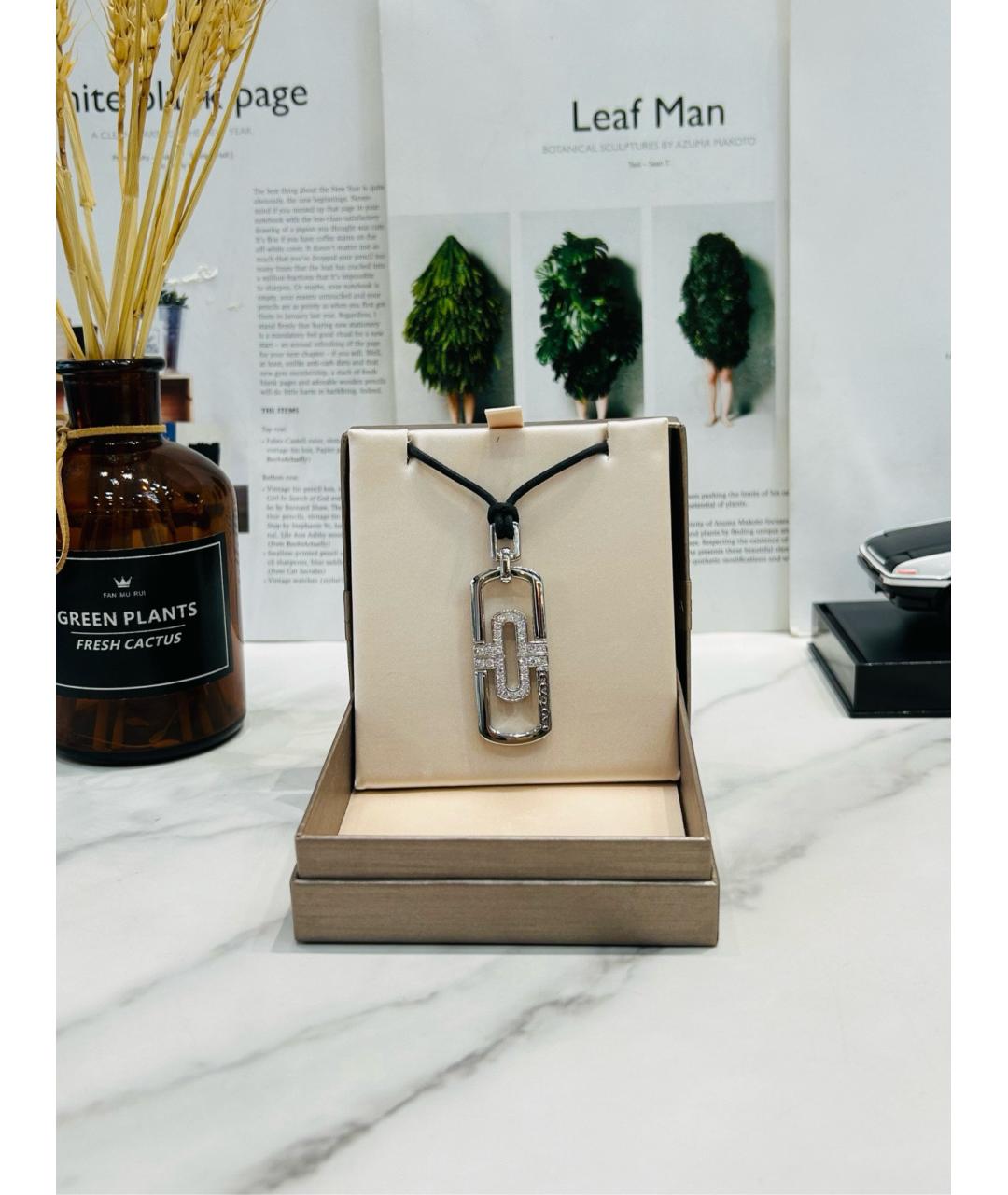 BVLGARI Серебряное колье из белого золота, фото 6