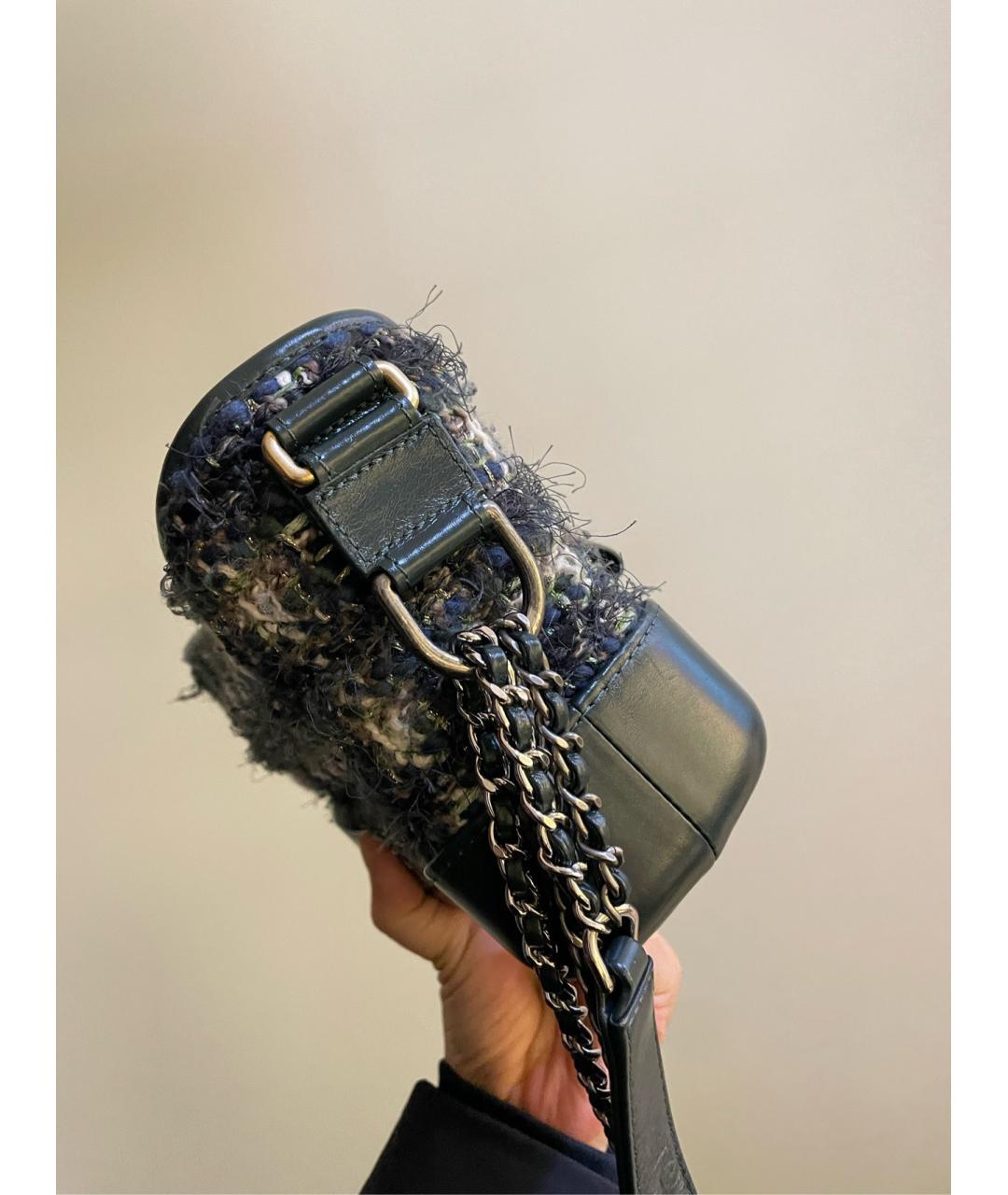 CHANEL Зеленая пелетеная сумка через плечо, фото 4
