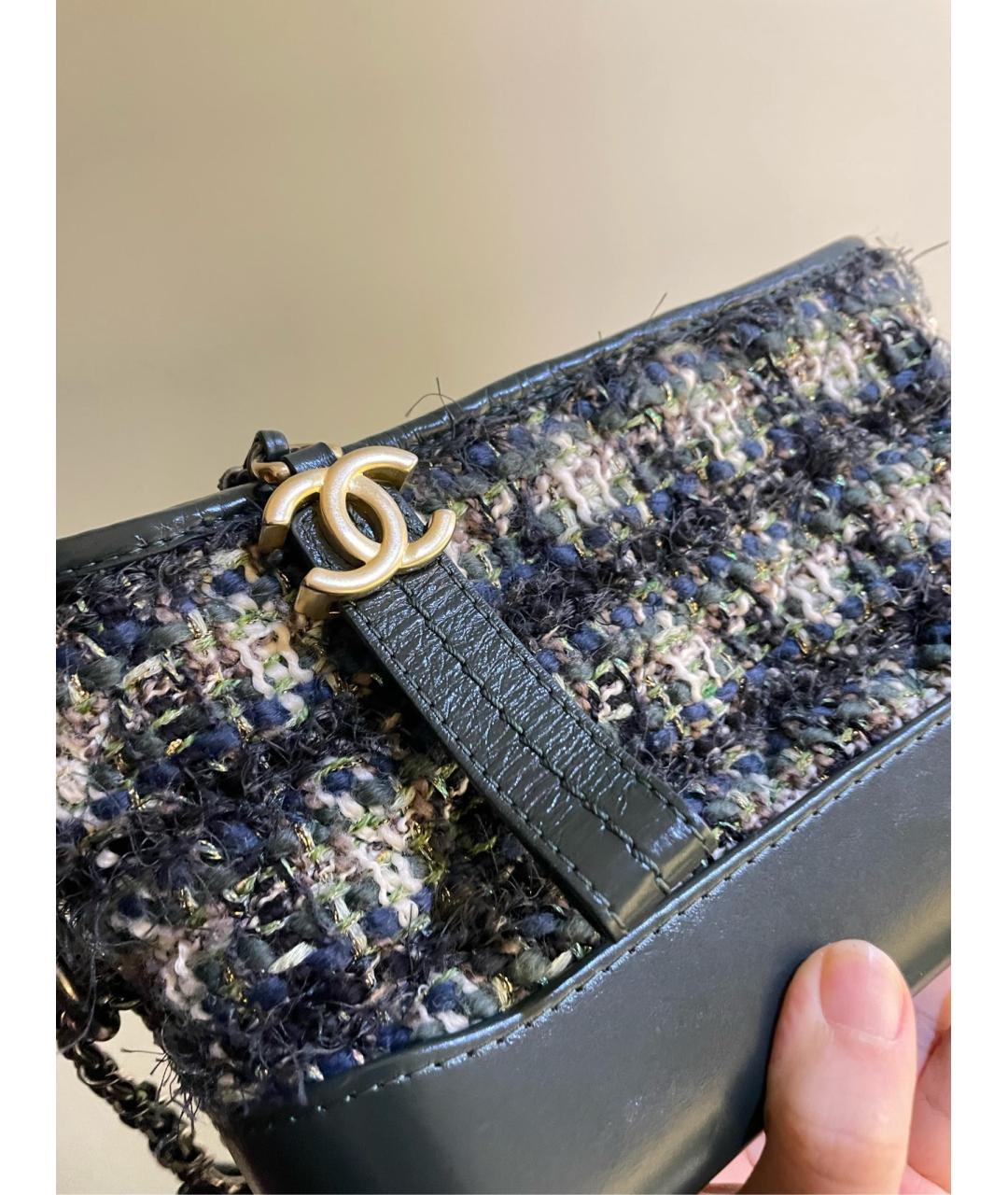 CHANEL Зеленая пелетеная сумка через плечо, фото 5