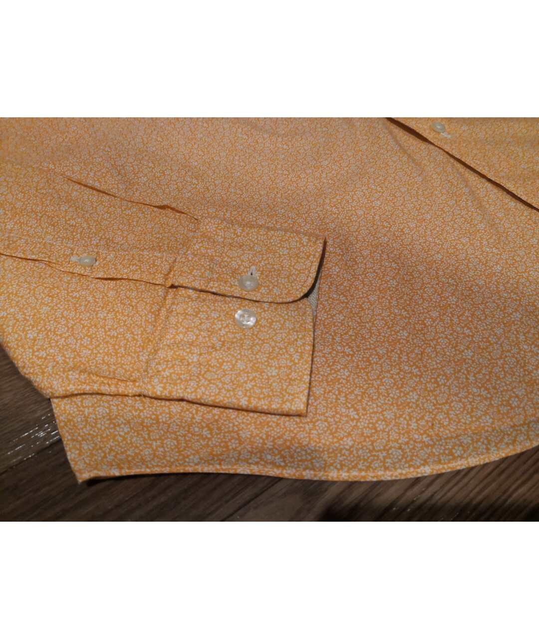 PAL ZILERI Оранжевая хлопковая кэжуал рубашка, фото 4