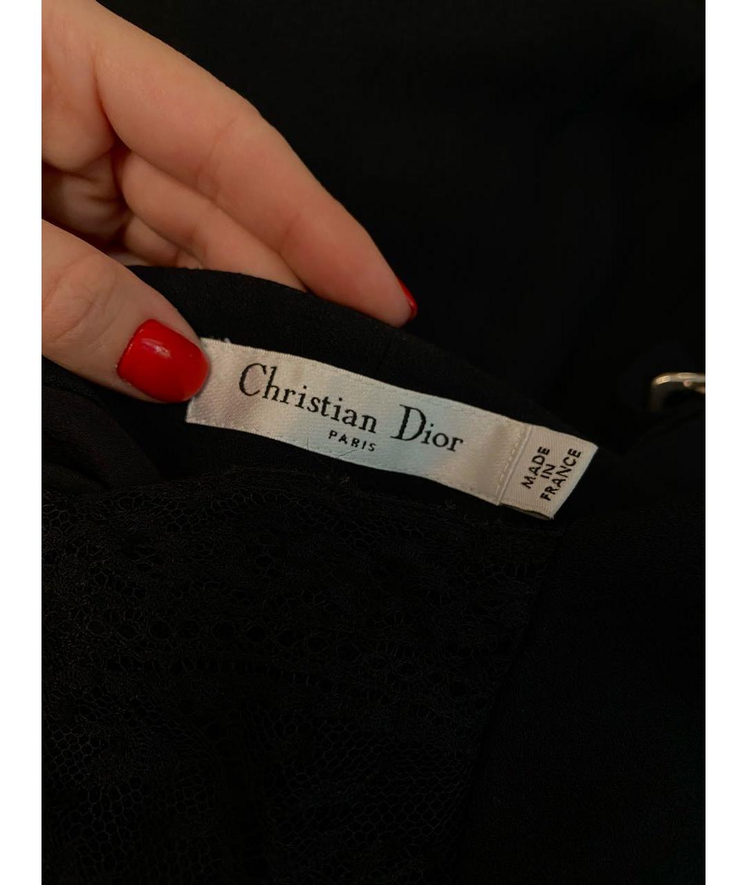 CHRISTIAN DIOR Черное коктейльное платье, фото 3