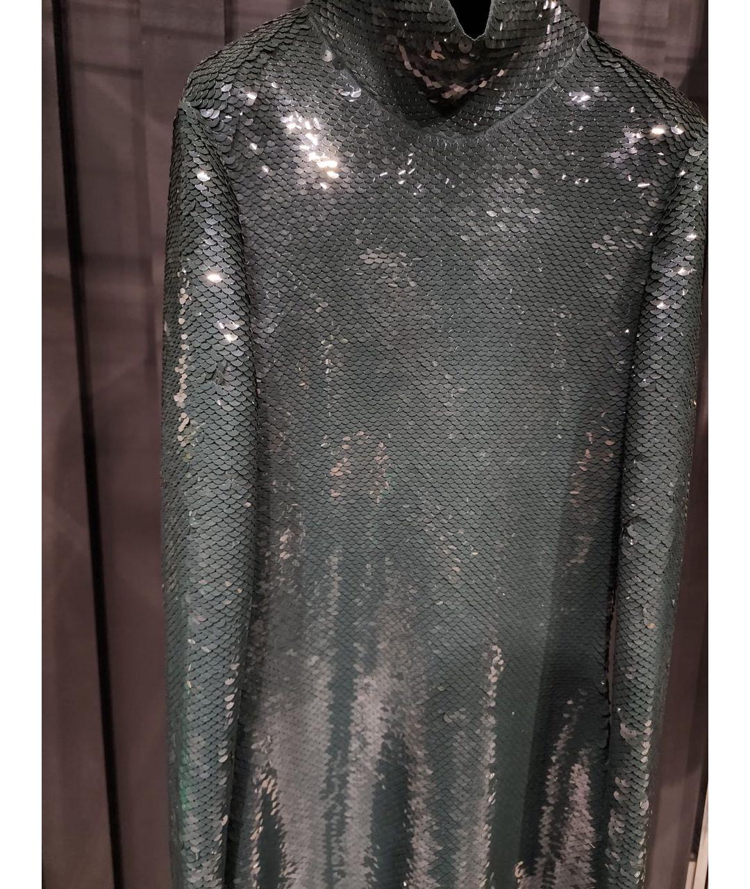 BOTTEGA VENETA Бирюзовое вечернее платье, фото 2