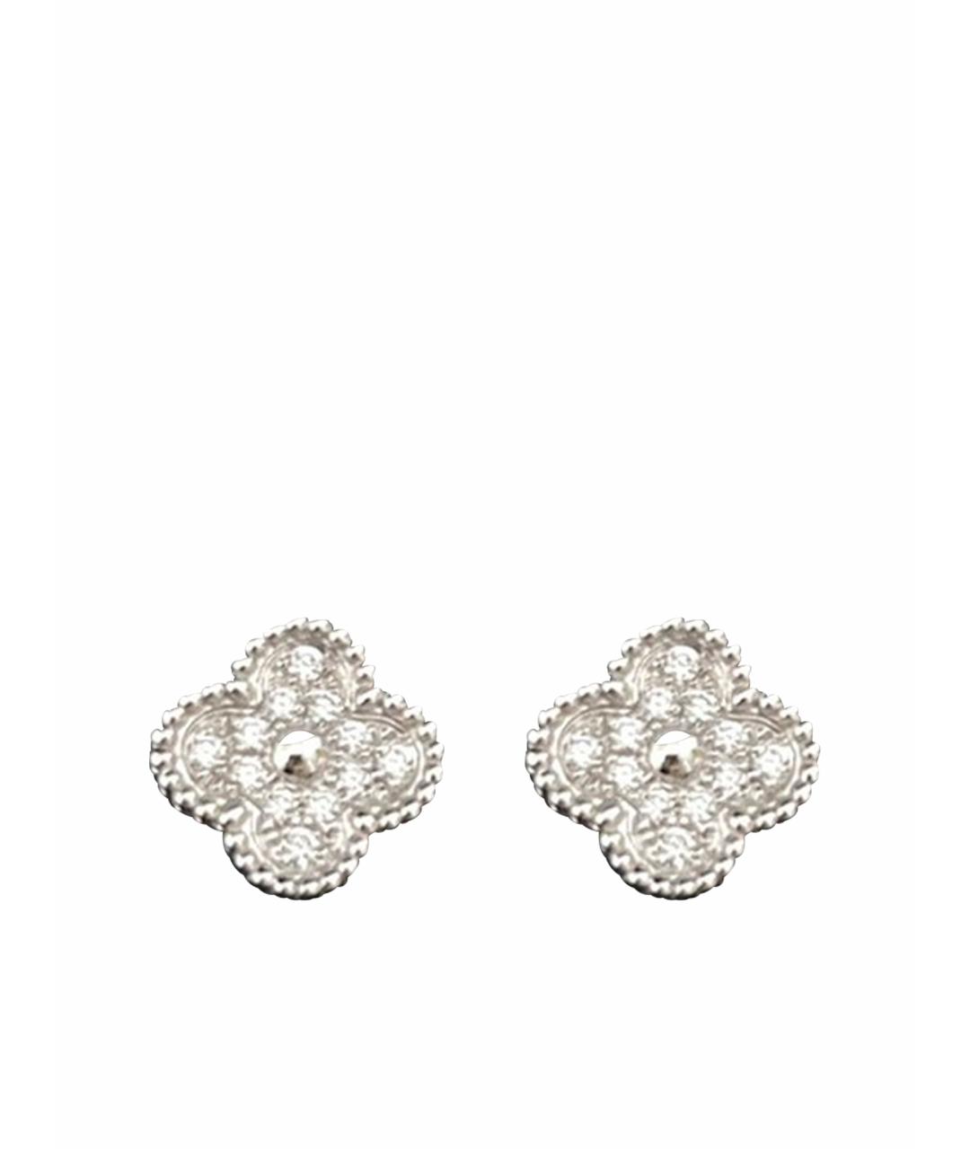 VAN CLEEF & ARPELS Серебряные серьги из белого золота, фото 1