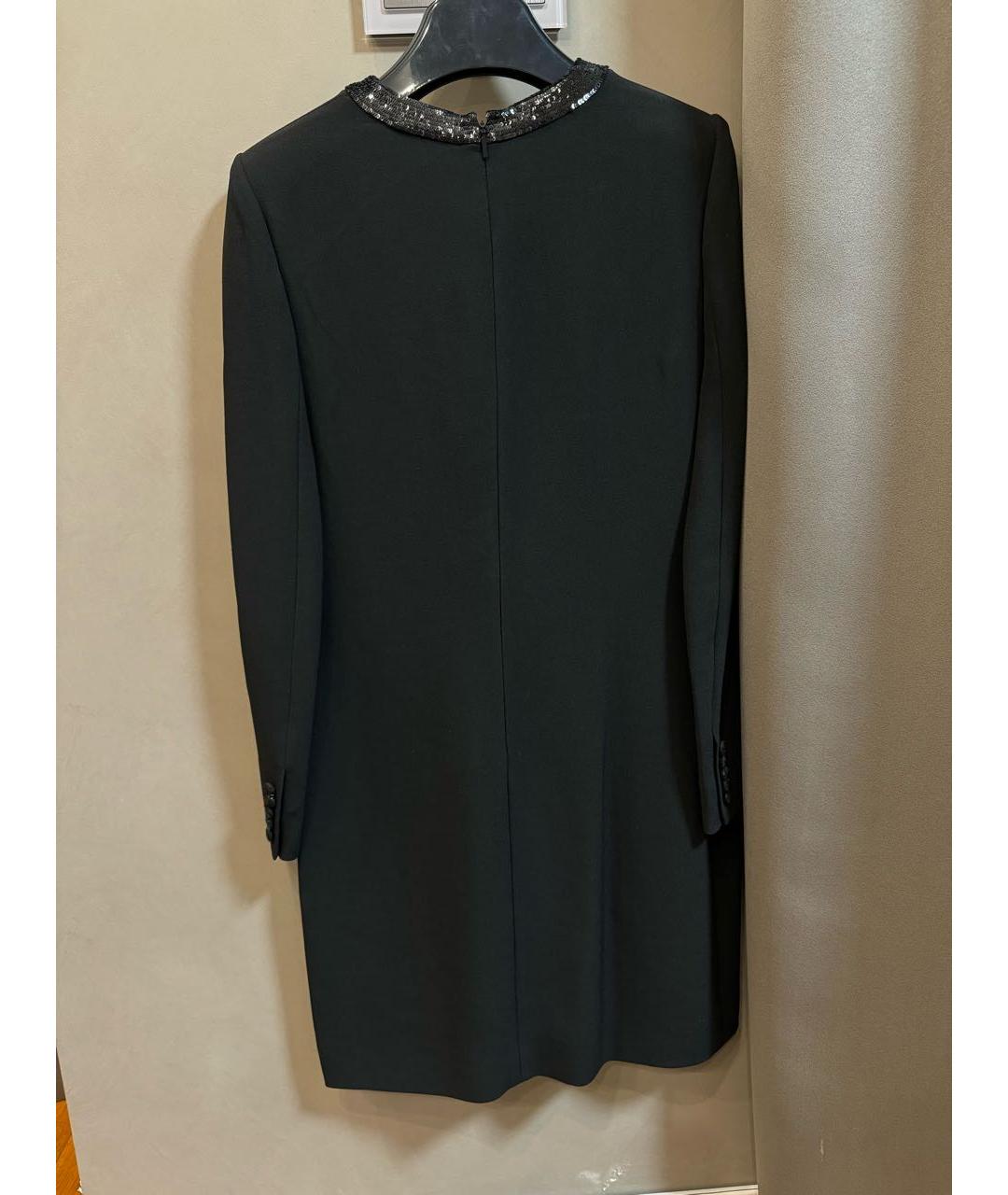 SAINT LAURENT Черное ацетатное платье, фото 2
