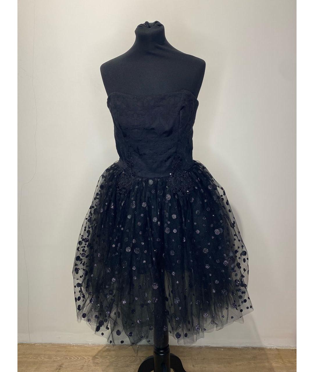 LOYD/FORD Черное полиэстеровое вечернее платье, фото 5