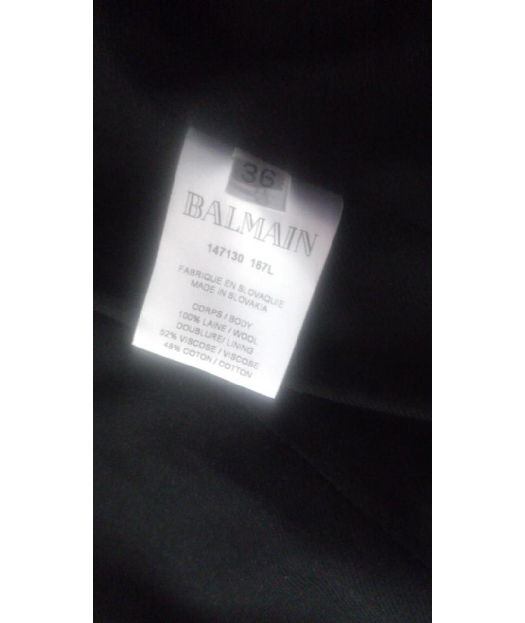 BALMAIN Темно-синий шерстяной жакет/пиджак, фото 7