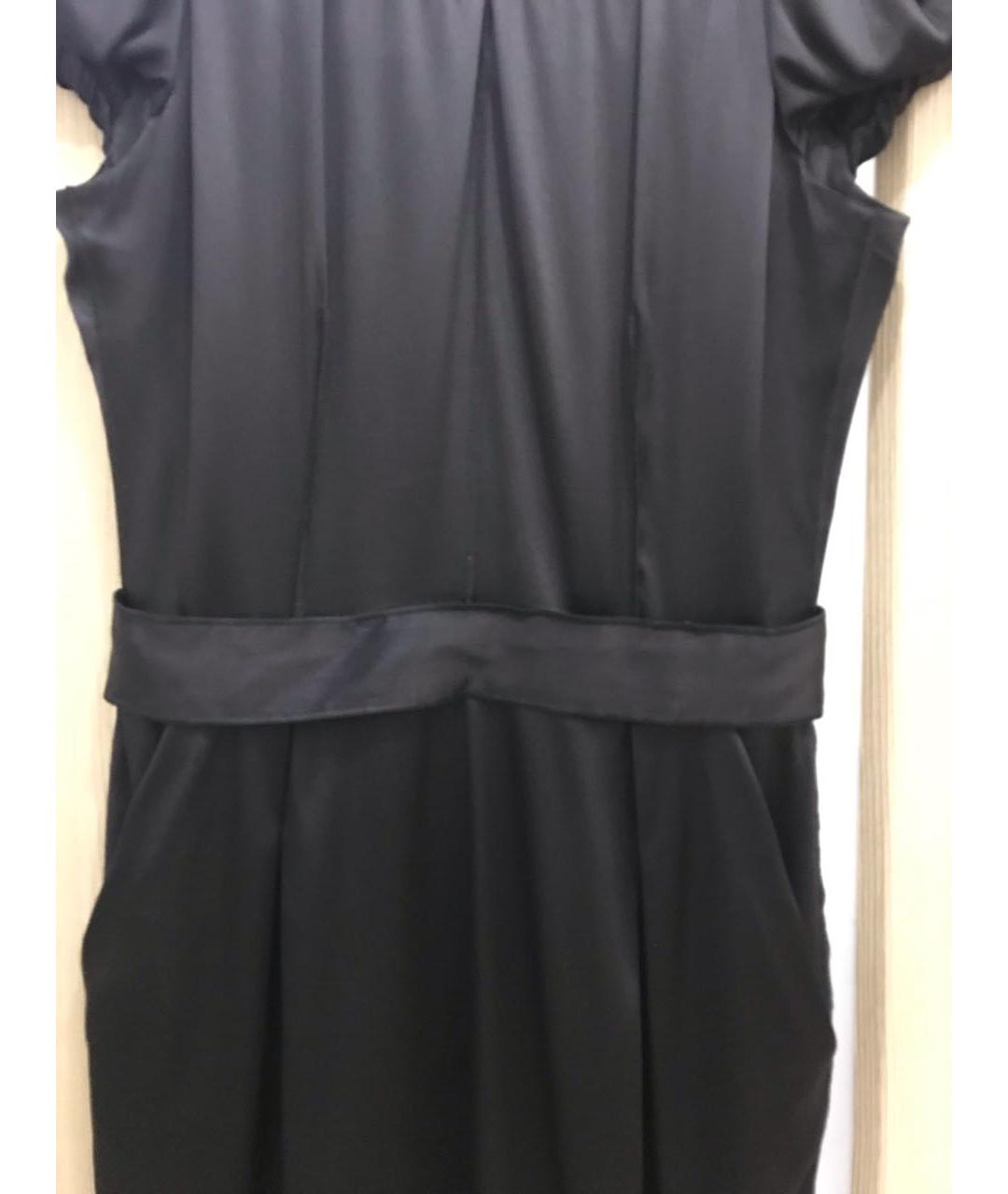 DOLCE&GABBANA Черное шелковое коктейльное платье, фото 2