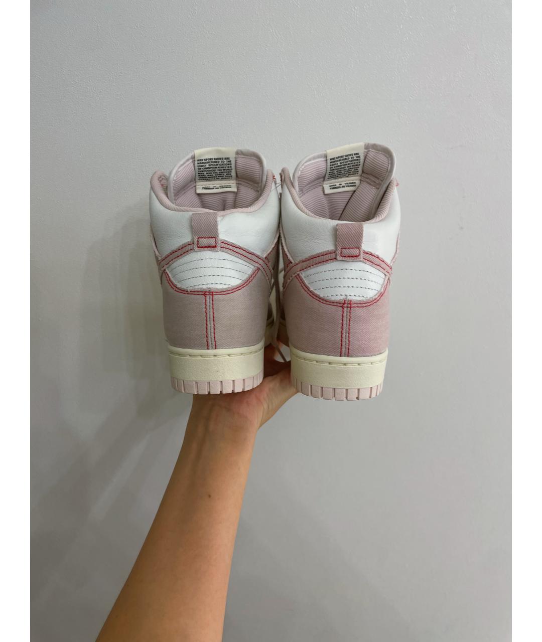 NIKE Розовые текстильные кроссовки, фото 4