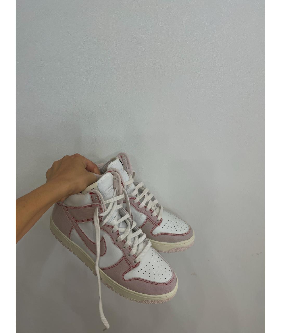 NIKE Розовые текстильные кроссовки, фото 5