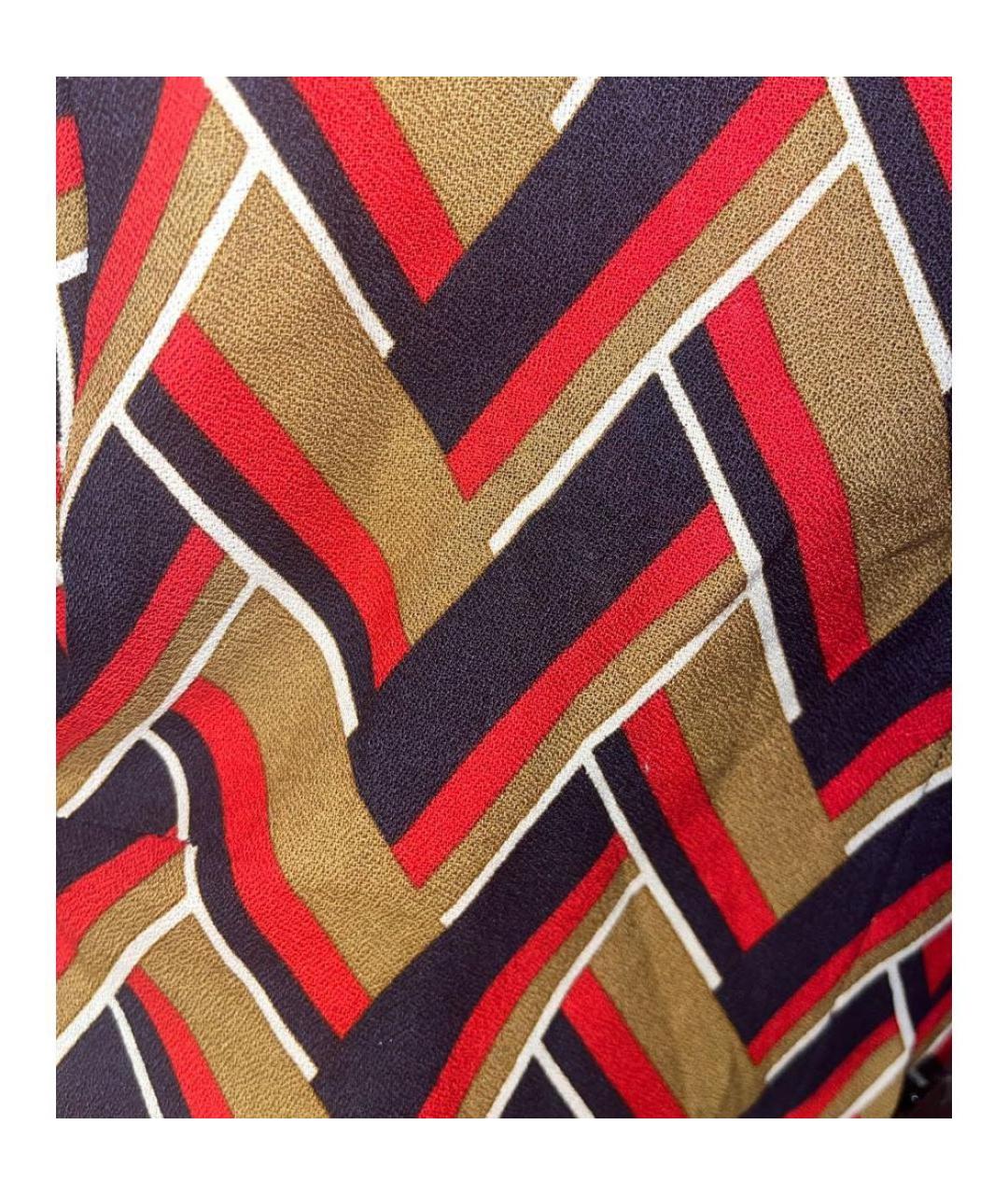 GUCCI Мульти шелковая рубашка, фото 6