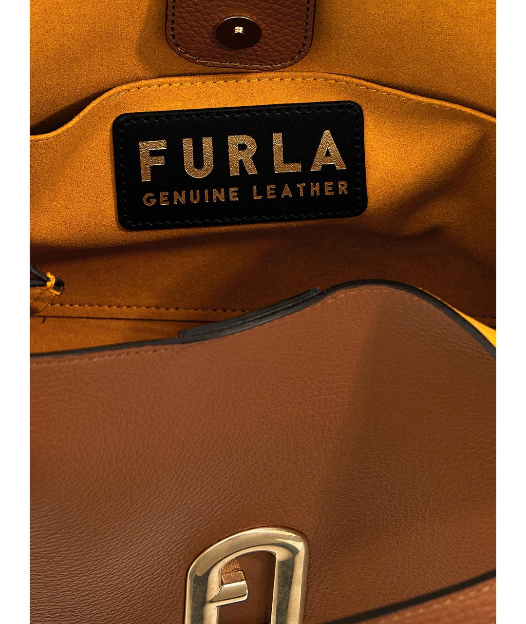 FURLA Коричневая сумка тоут, фото 4