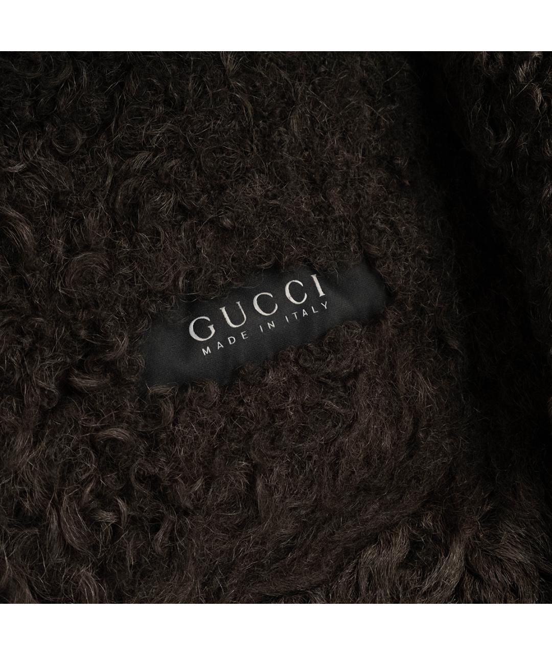 GUCCI Коричневая дубленка, фото 6