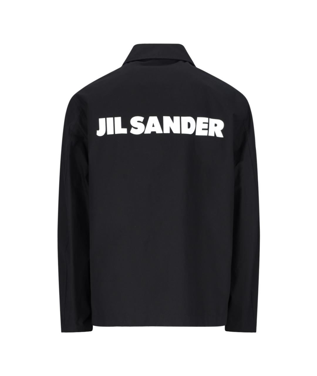 JIL SANDER Черная хлопковая куртка, фото 2