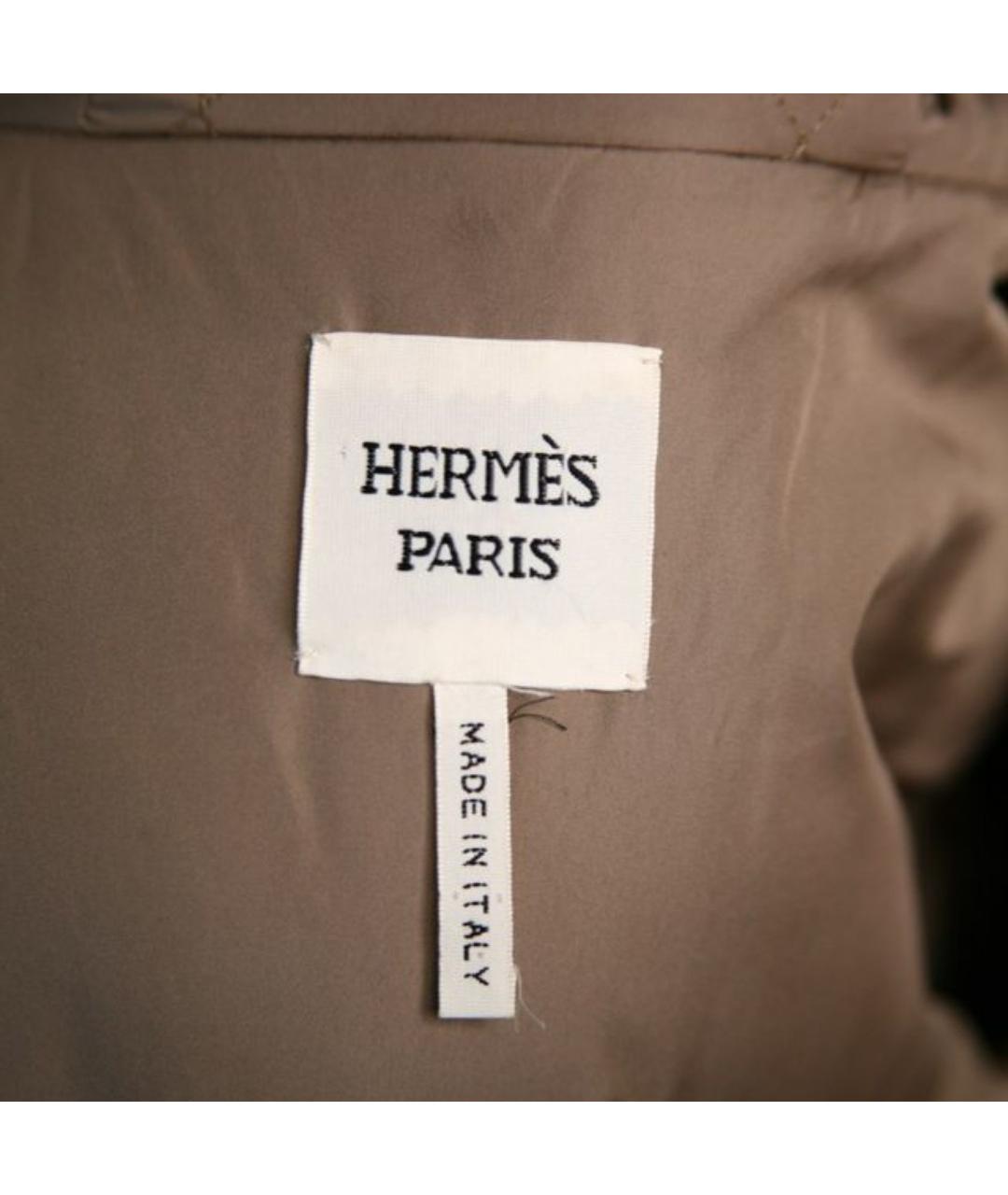 HERMES PRE-OWNED Красное кожаное пальто, фото 6