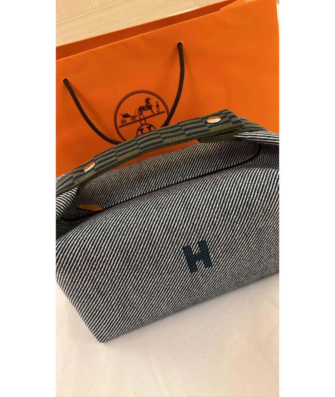 HERMES Мульти хлопковая косметичка, фото 2