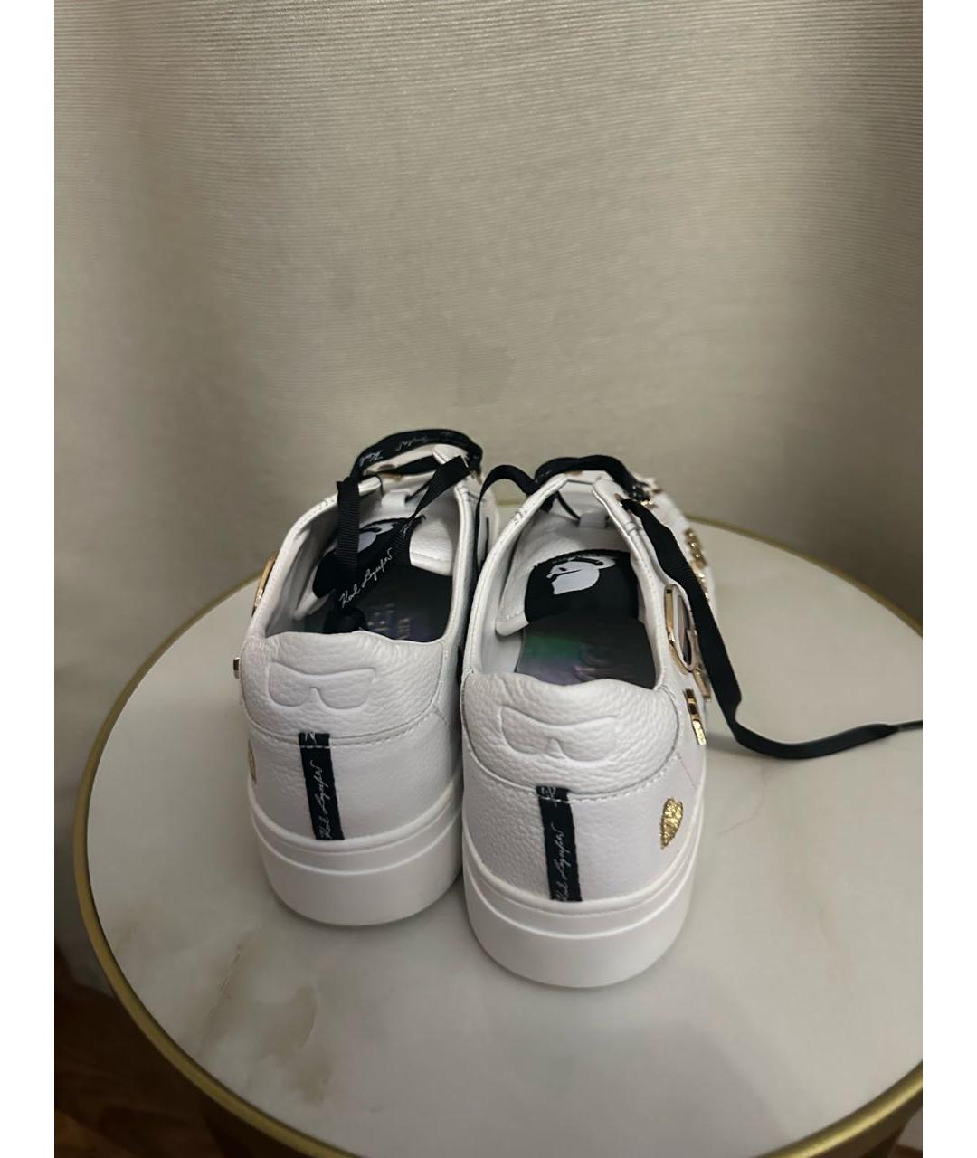 KARL LAGERFELD Белые кожаные кеды, фото 4