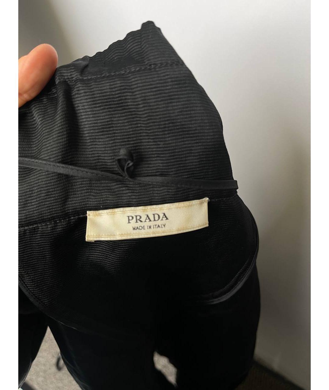 PRADA Черный полиэстеровый жакет/пиджак, фото 4
