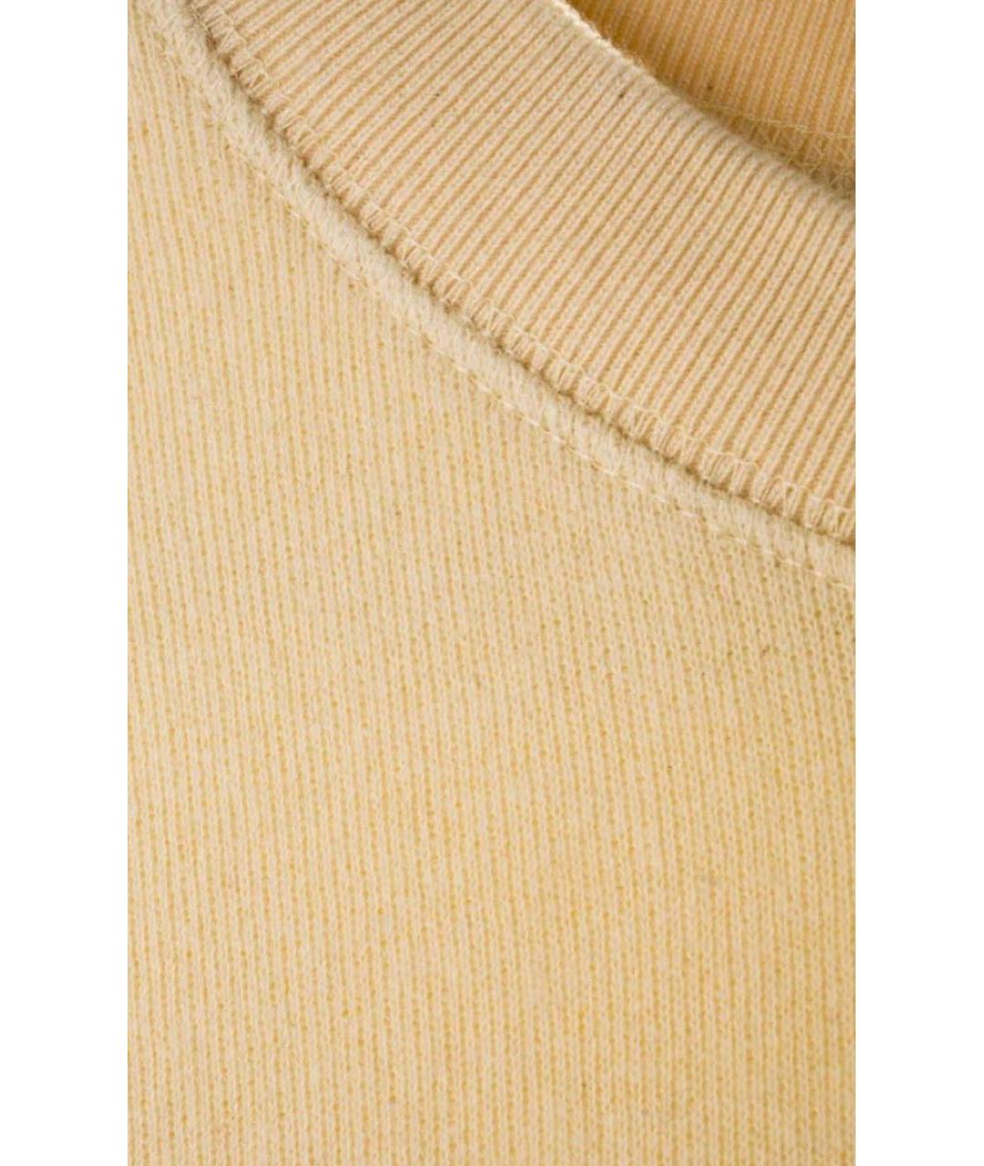 MAISON KITSUNE Бежевый хлопковый джемпер / свитер, фото 4
