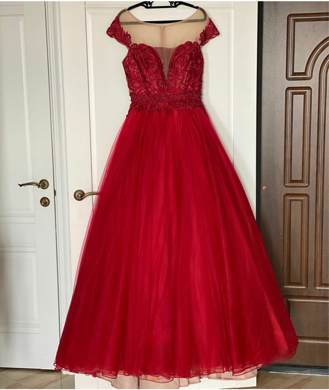 TERANI COUTURE Красное вечернее платье, фото 5