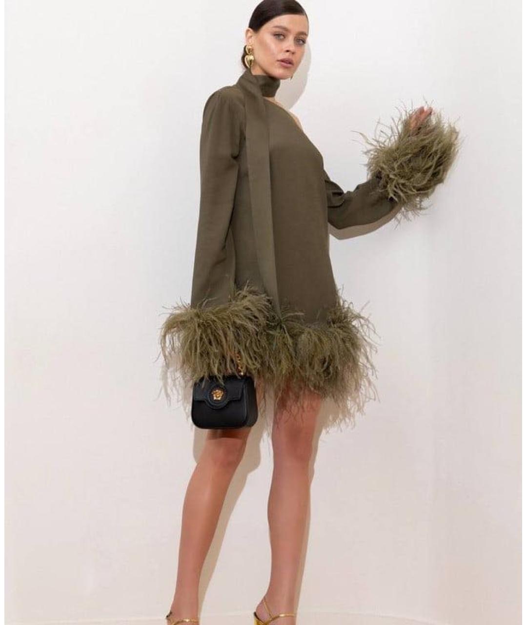 VERSACE Черная кожаная сумка через плечо, фото 6