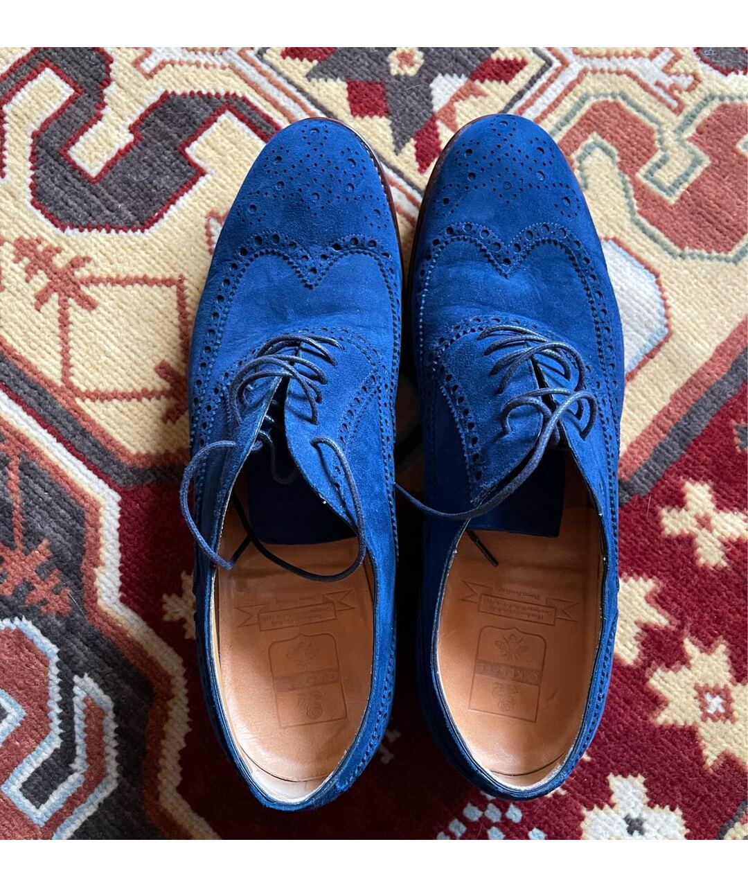 O'KEEFFE Синие замшевые туфли, фото 3