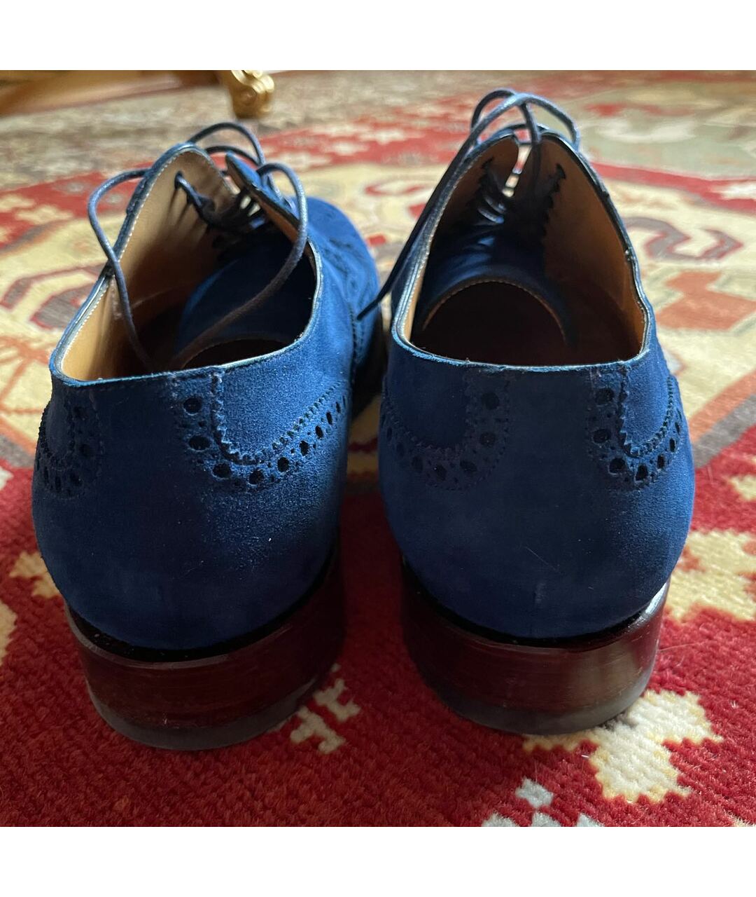 O'KEEFFE Синие замшевые туфли, фото 4