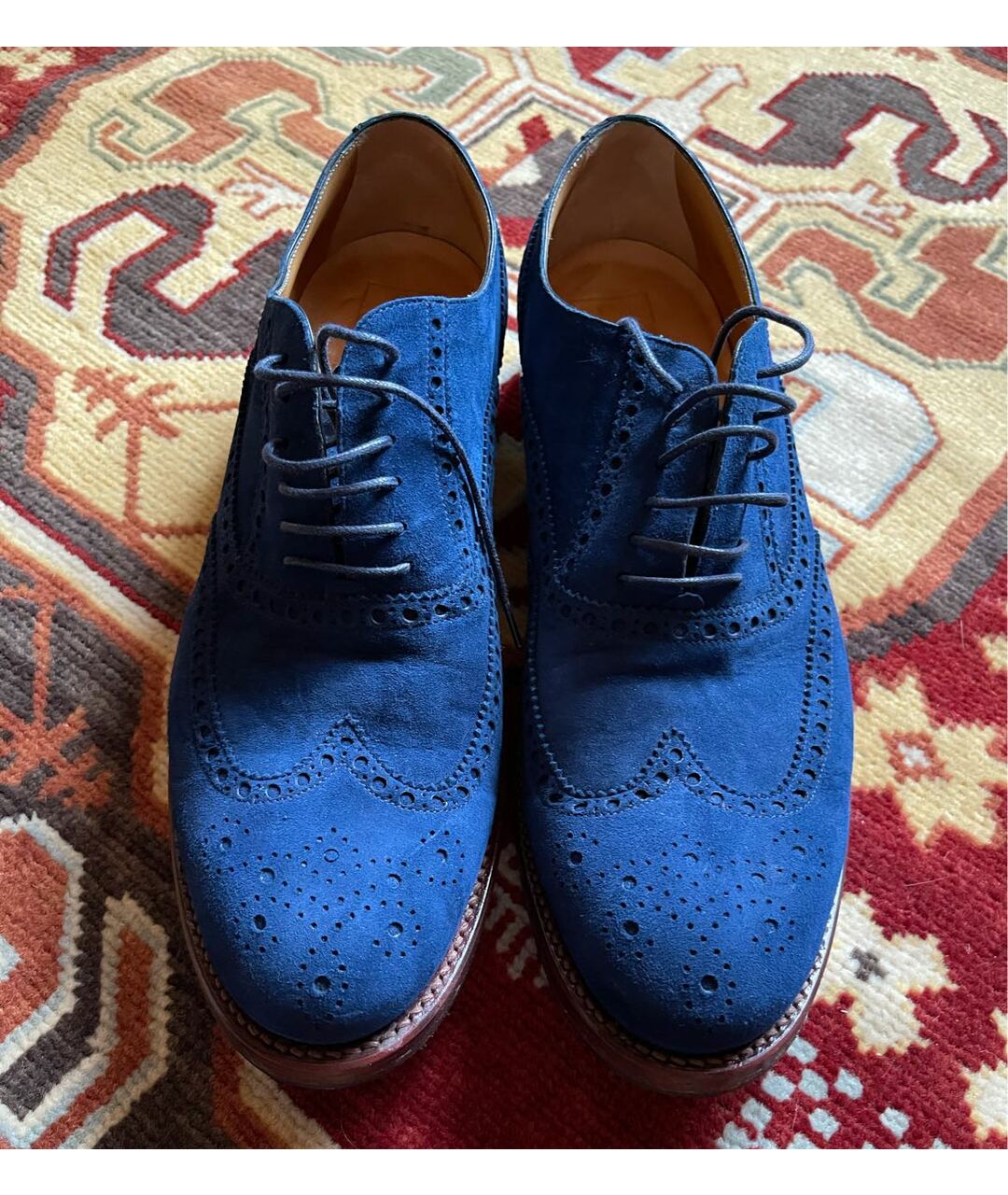 O'KEEFFE Синие замшевые туфли, фото 2