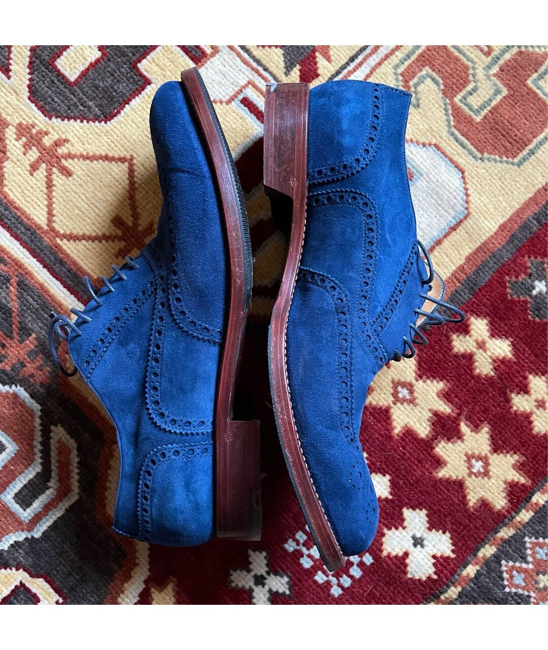O'KEEFFE Синие замшевые туфли, фото 5