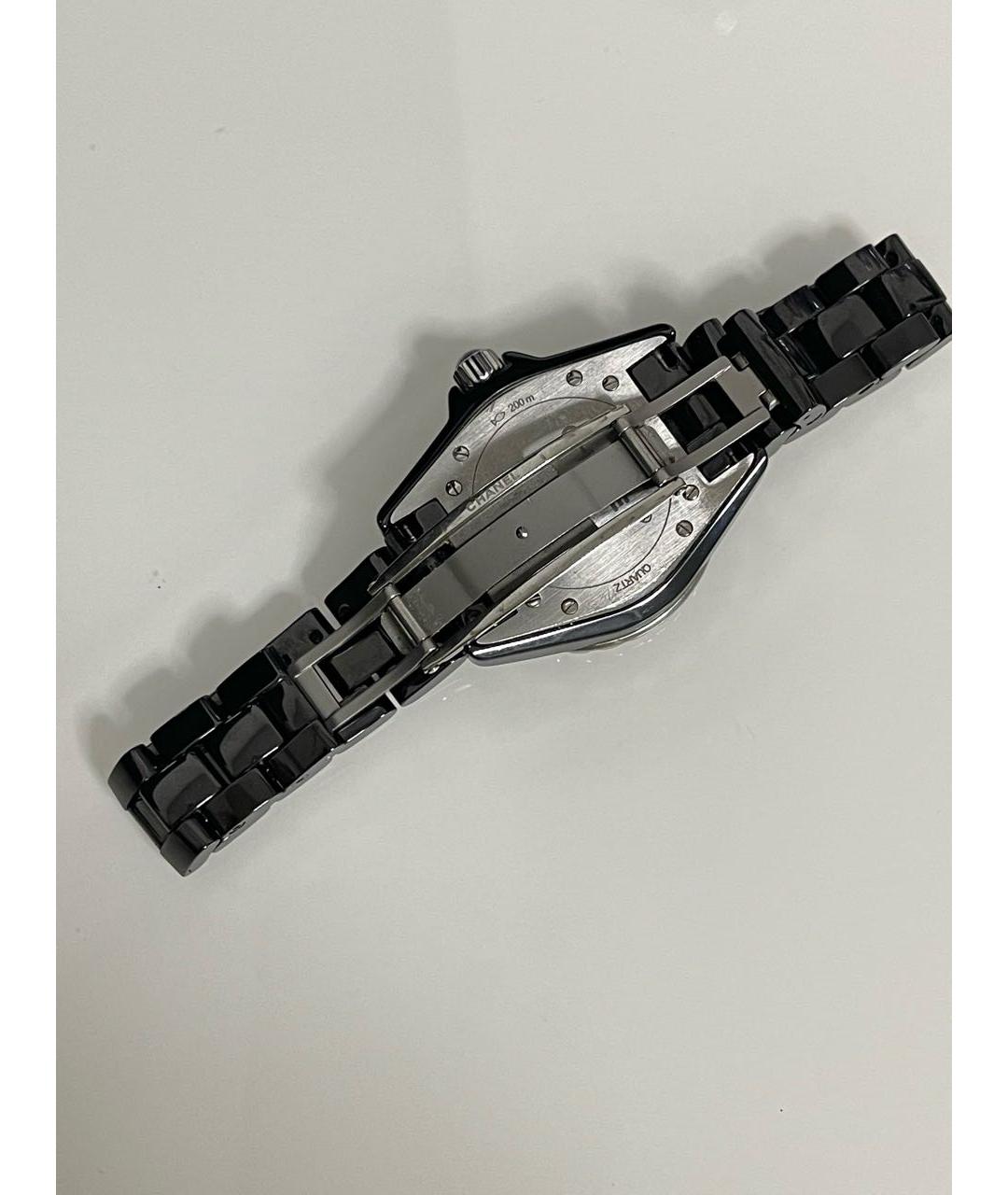 CHANEL PRE-OWNED Черные керамические часы, фото 7