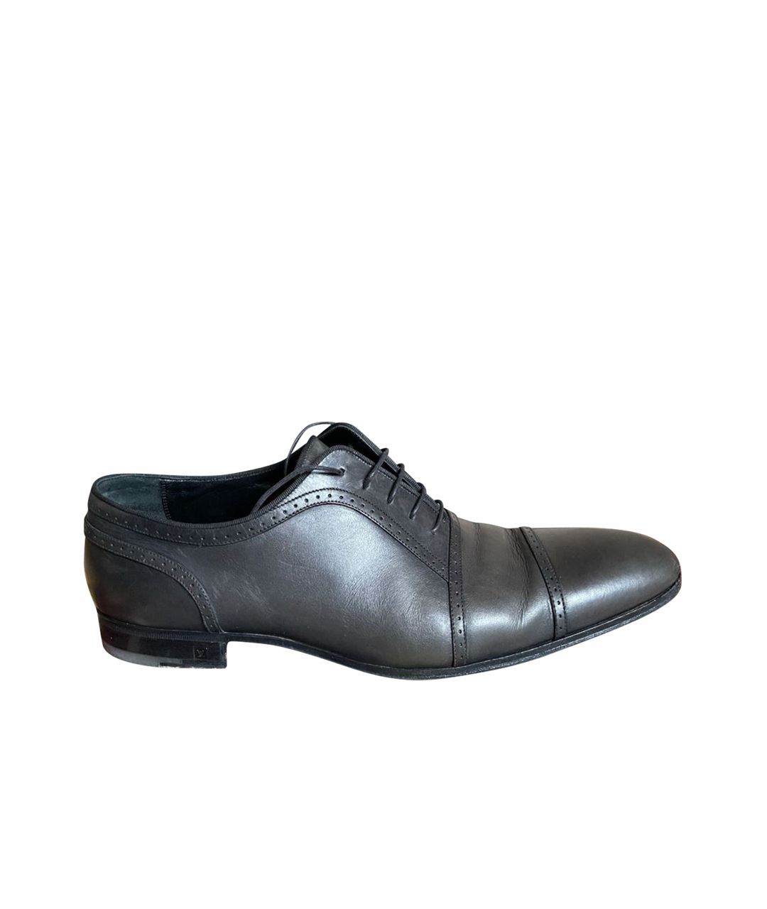 LOUIS VUITTON PRE-OWNED Серые кожаные туфли, фото 1