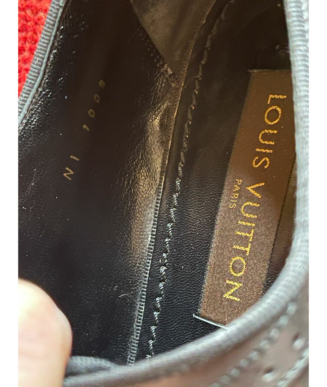 LOUIS VUITTON PRE-OWNED Серые кожаные туфли, фото 8