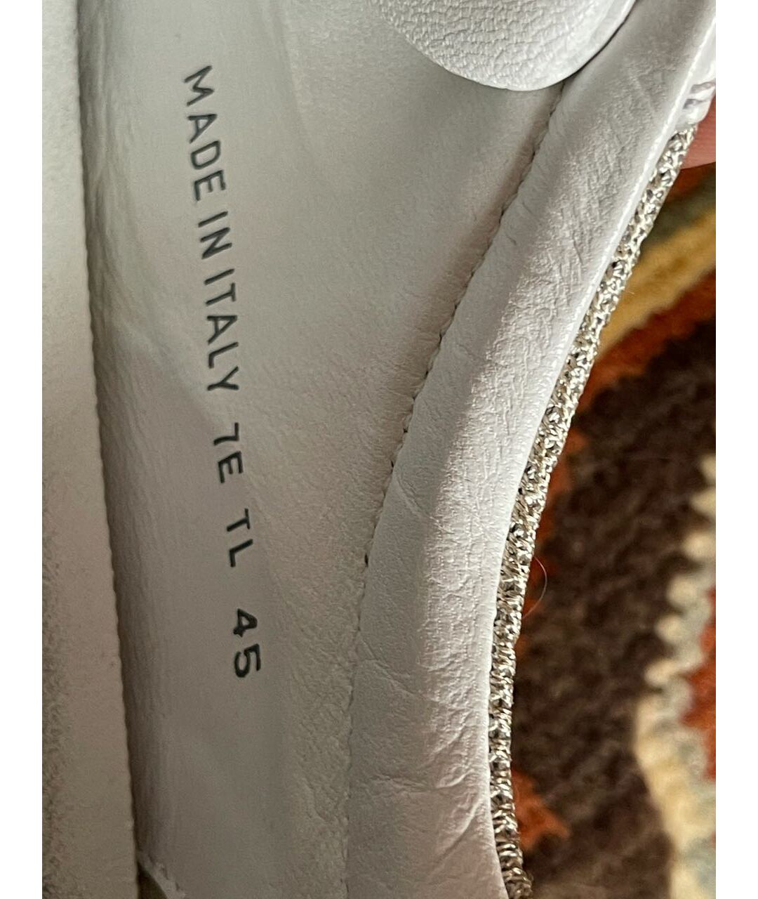 DIOR HOMME Белые кожаные низкие кроссовки / кеды, фото 5