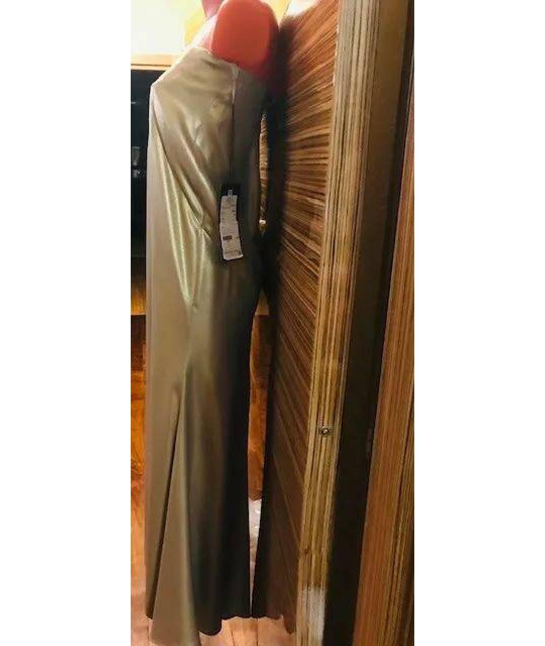 ESCADA Серебряное шелковое коктейльное платье, фото 3