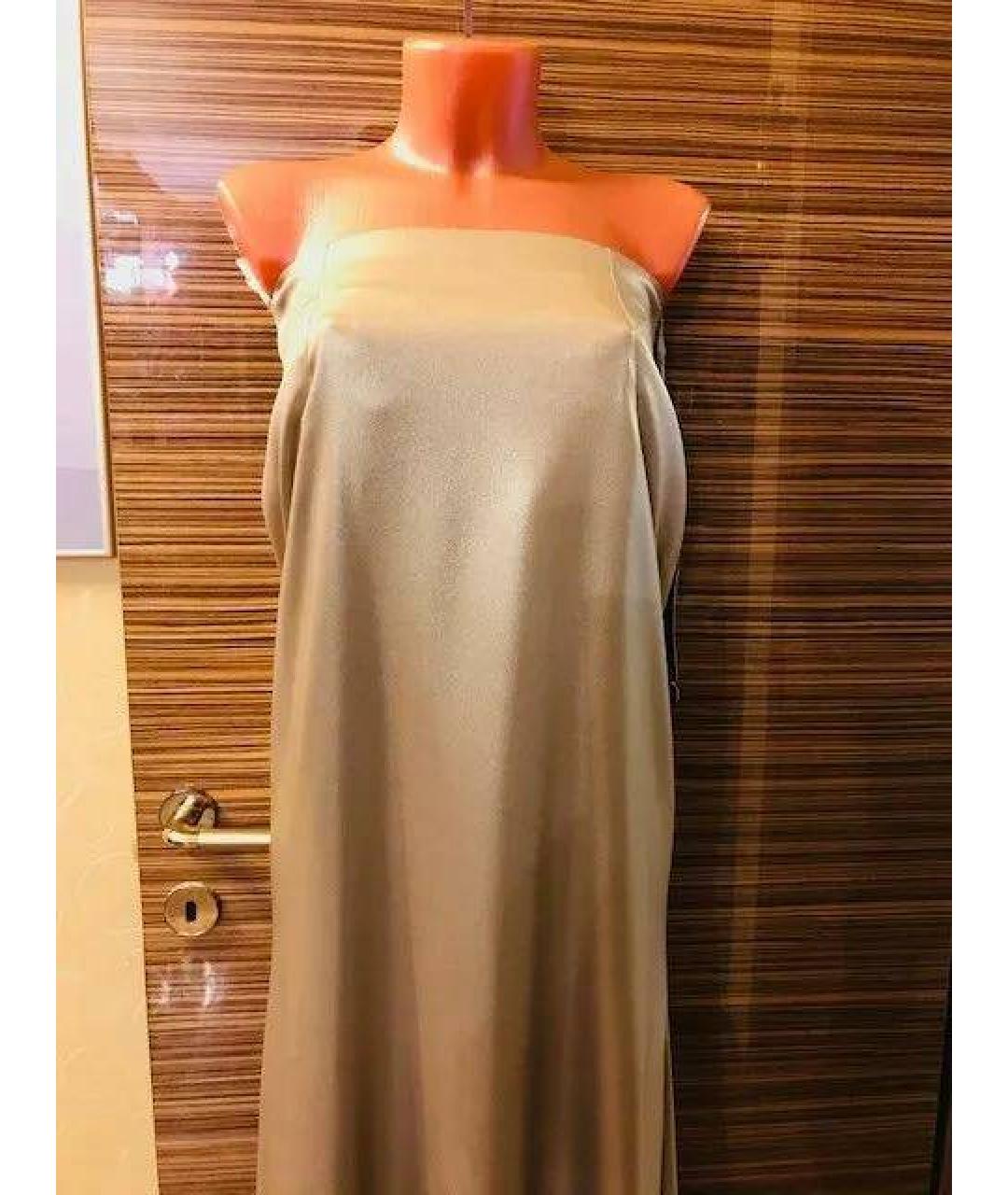 ESCADA Серебряное шелковое коктейльное платье, фото 4