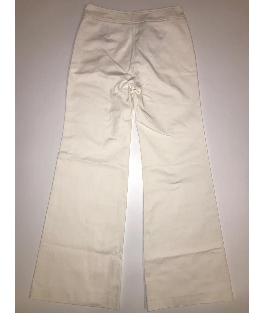 PALM ANGELS Белые хлопковые прямые джинсы, фото 2