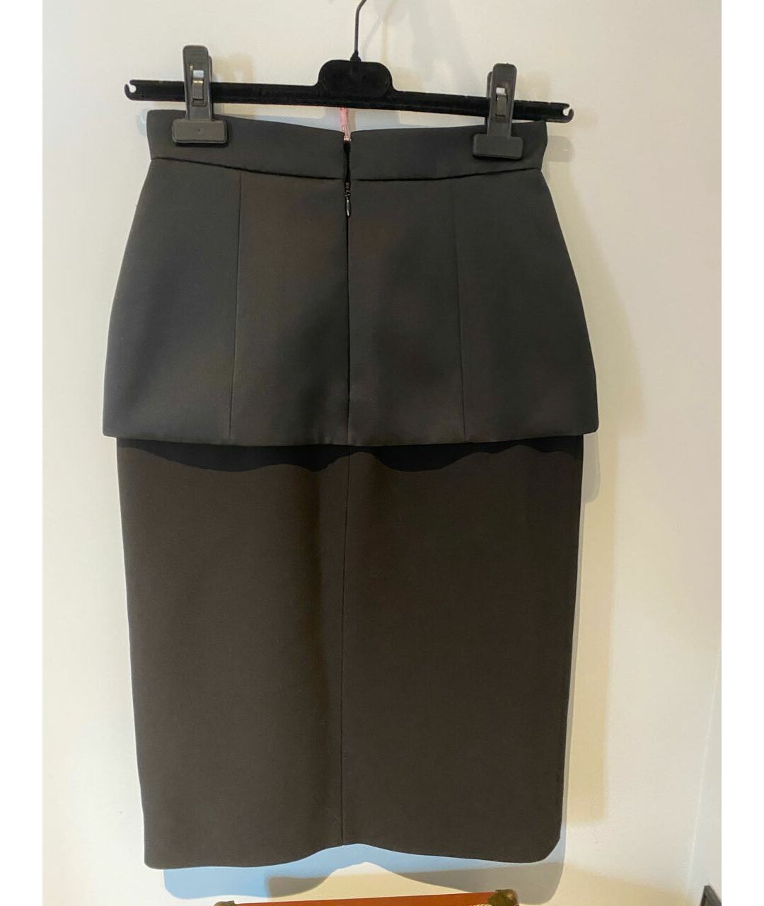 BALENCIAGA Черная полиамидовая юбка миди, фото 2