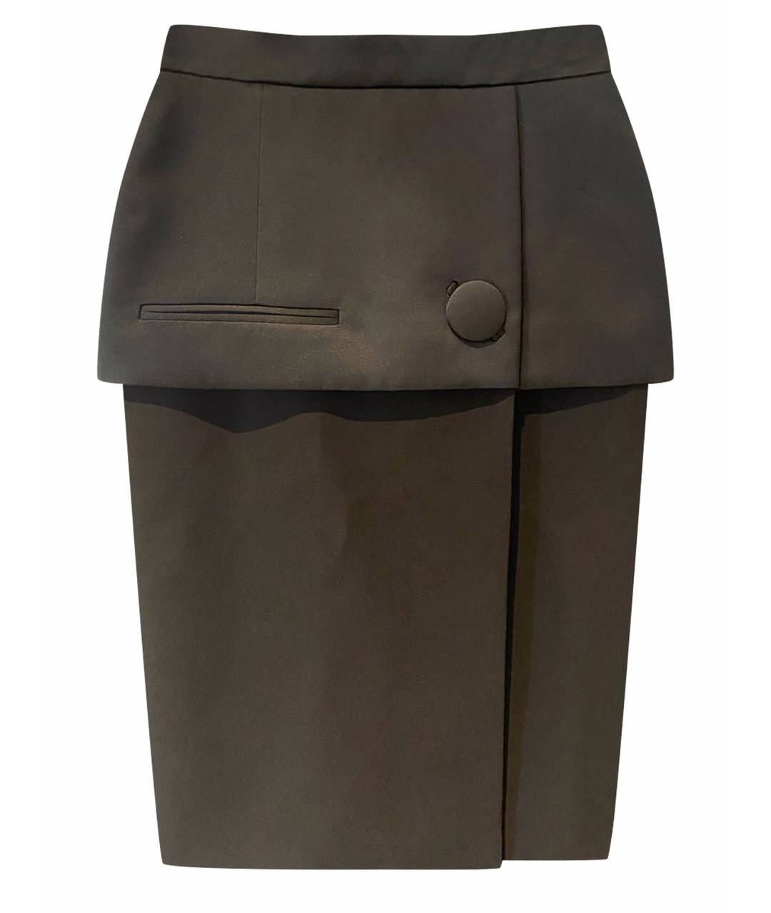 BALENCIAGA Черная полиамидовая юбка миди, фото 1