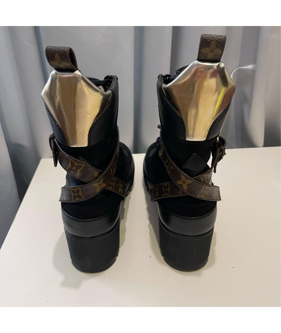 LOUIS VUITTON Черные ботинки, фото 4