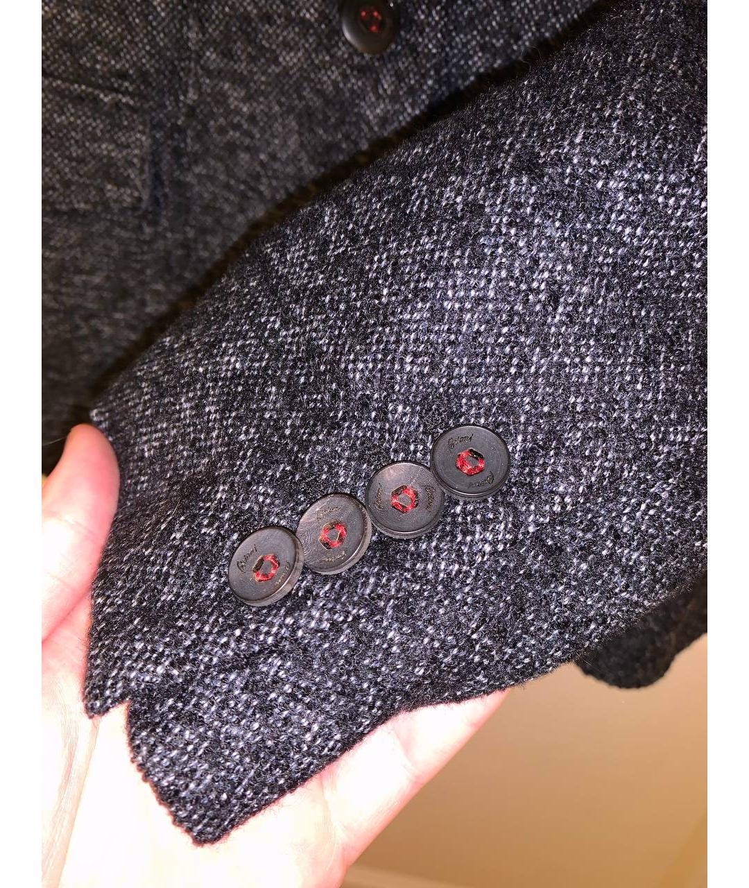 BRIONI Серый шерстяной жакет/пиджак, фото 5