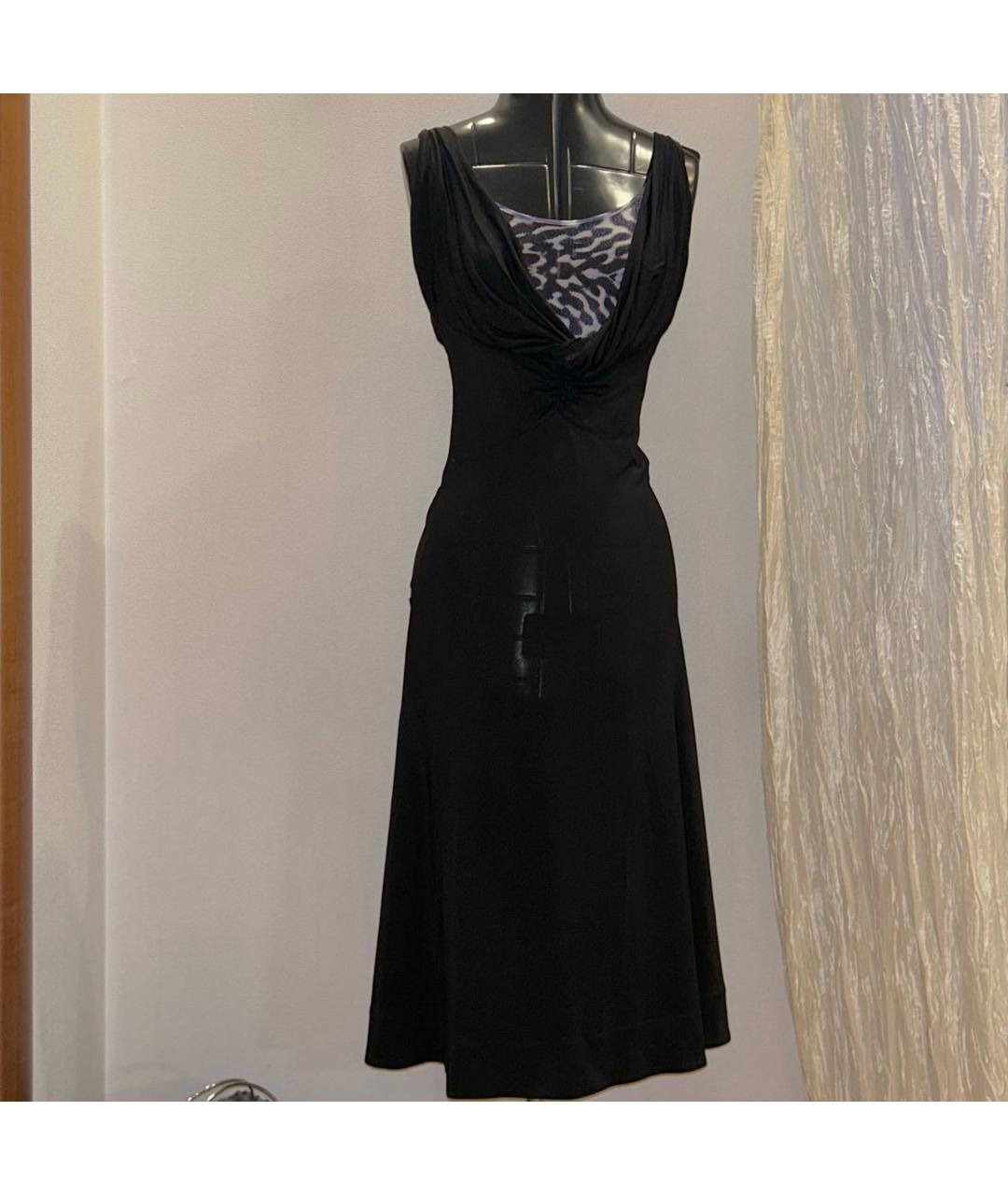 JUST CAVALLI Черное коктейльное платье, фото 9