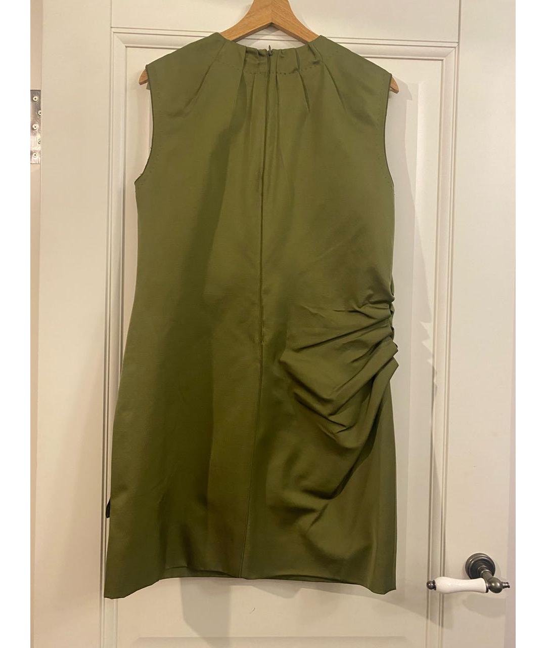 MARC JACOBS Зеленые шерстяное коктейльное платье, фото 2