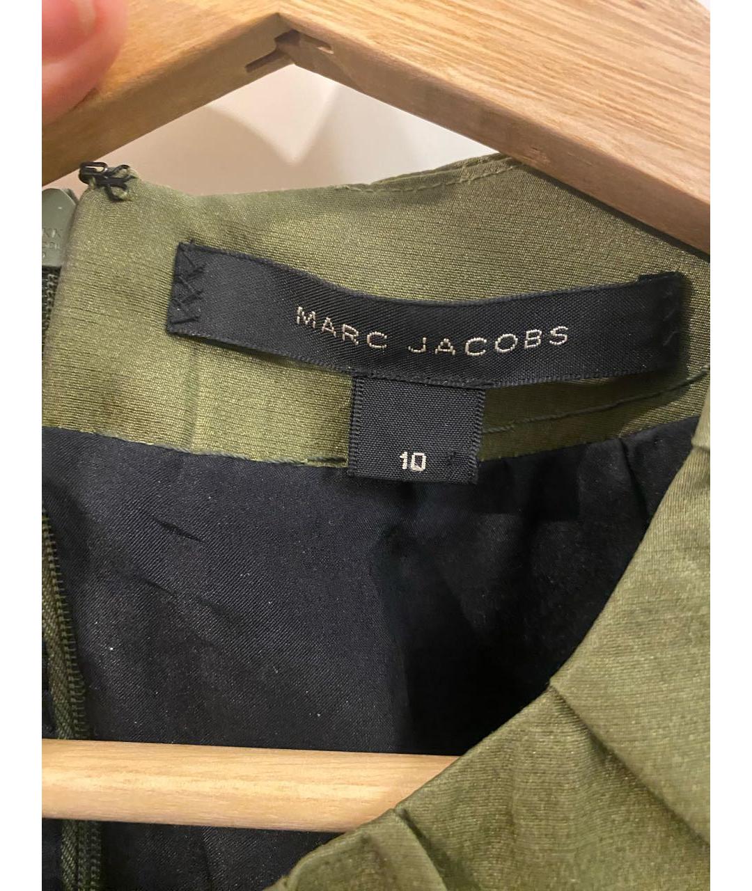 MARC JACOBS Зеленые шерстяное коктейльное платье, фото 3