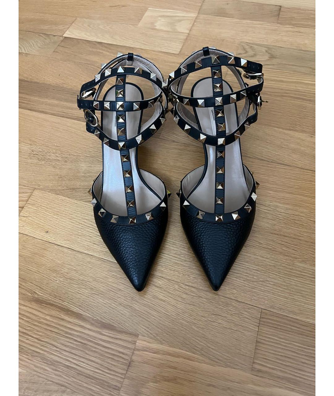 VALENTINO Черные кожаные туфли, фото 2