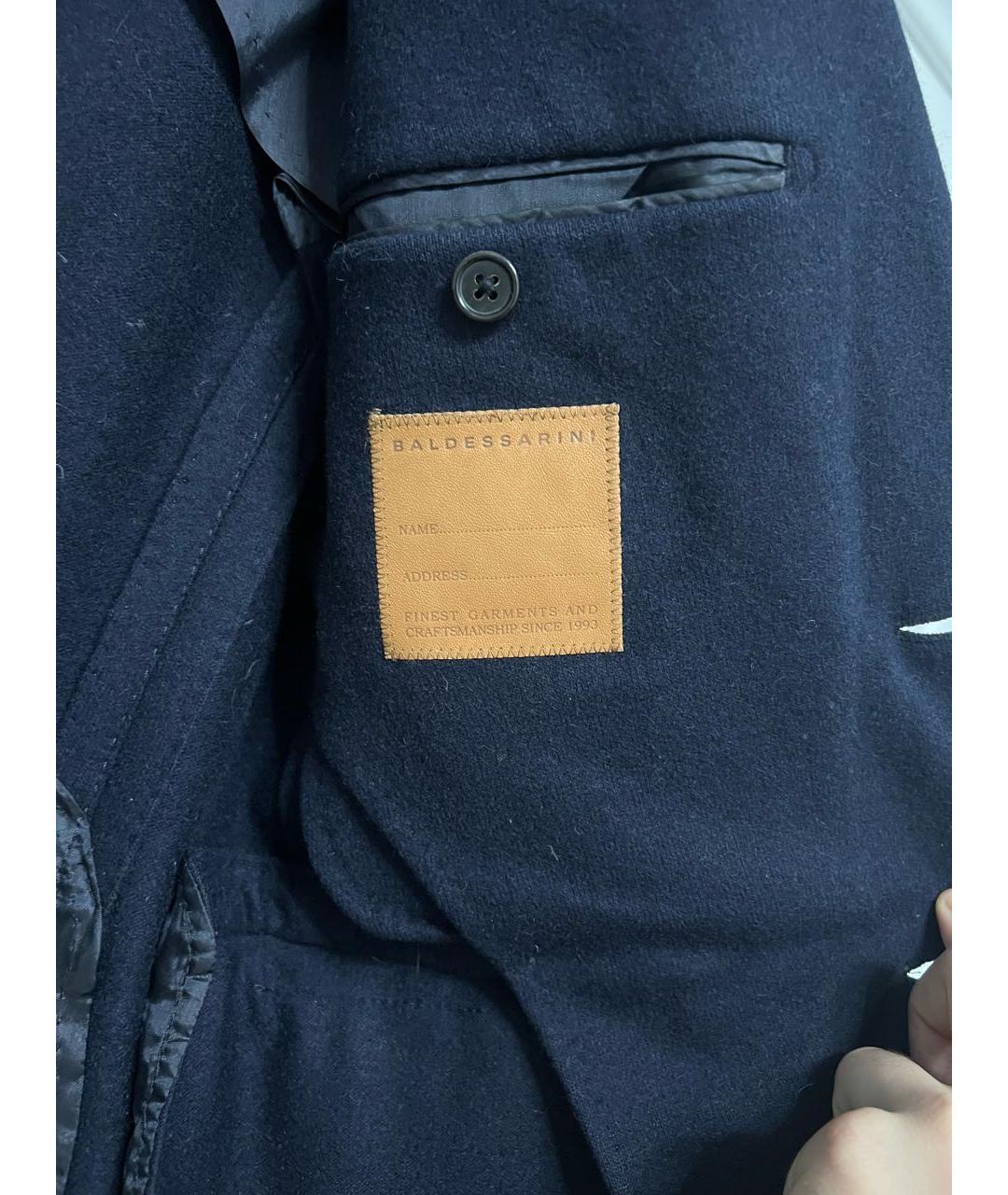 BALDESSARINI Темно-синий шерстяной пиджак, фото 2