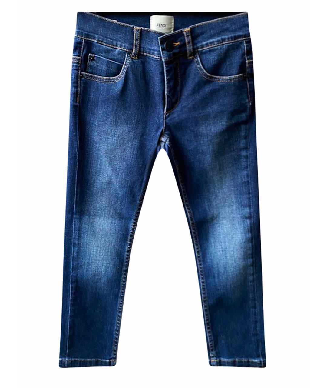 FENDI Синие детские джинсы, фото 1