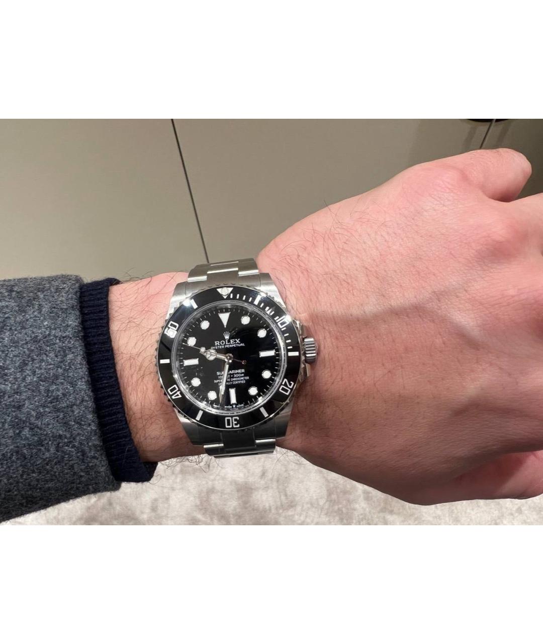 ROLEX Серые металлические часы, фото 2