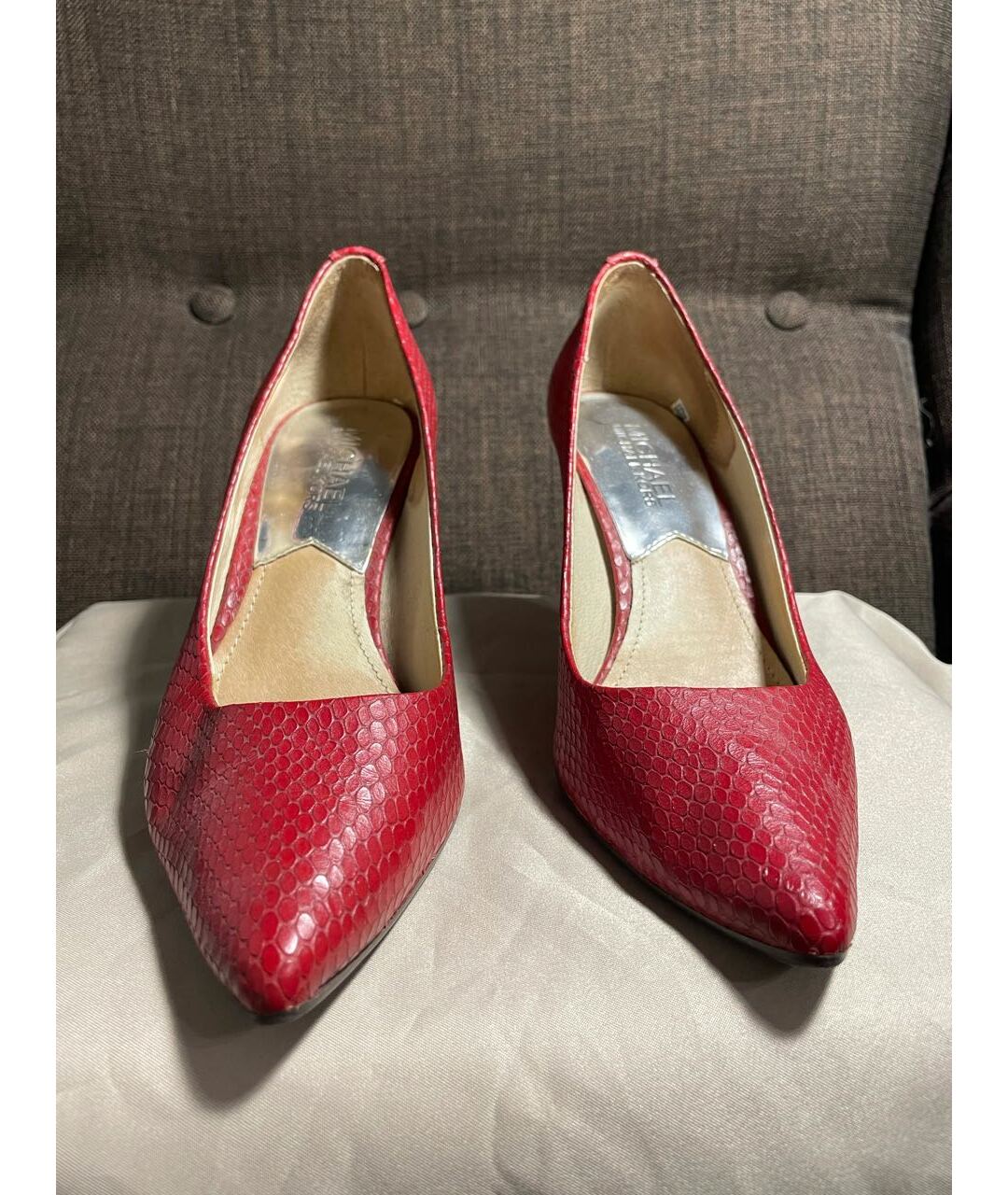 MICHAEL MICHAEL KORS Красные кожаные туфли, фото 2