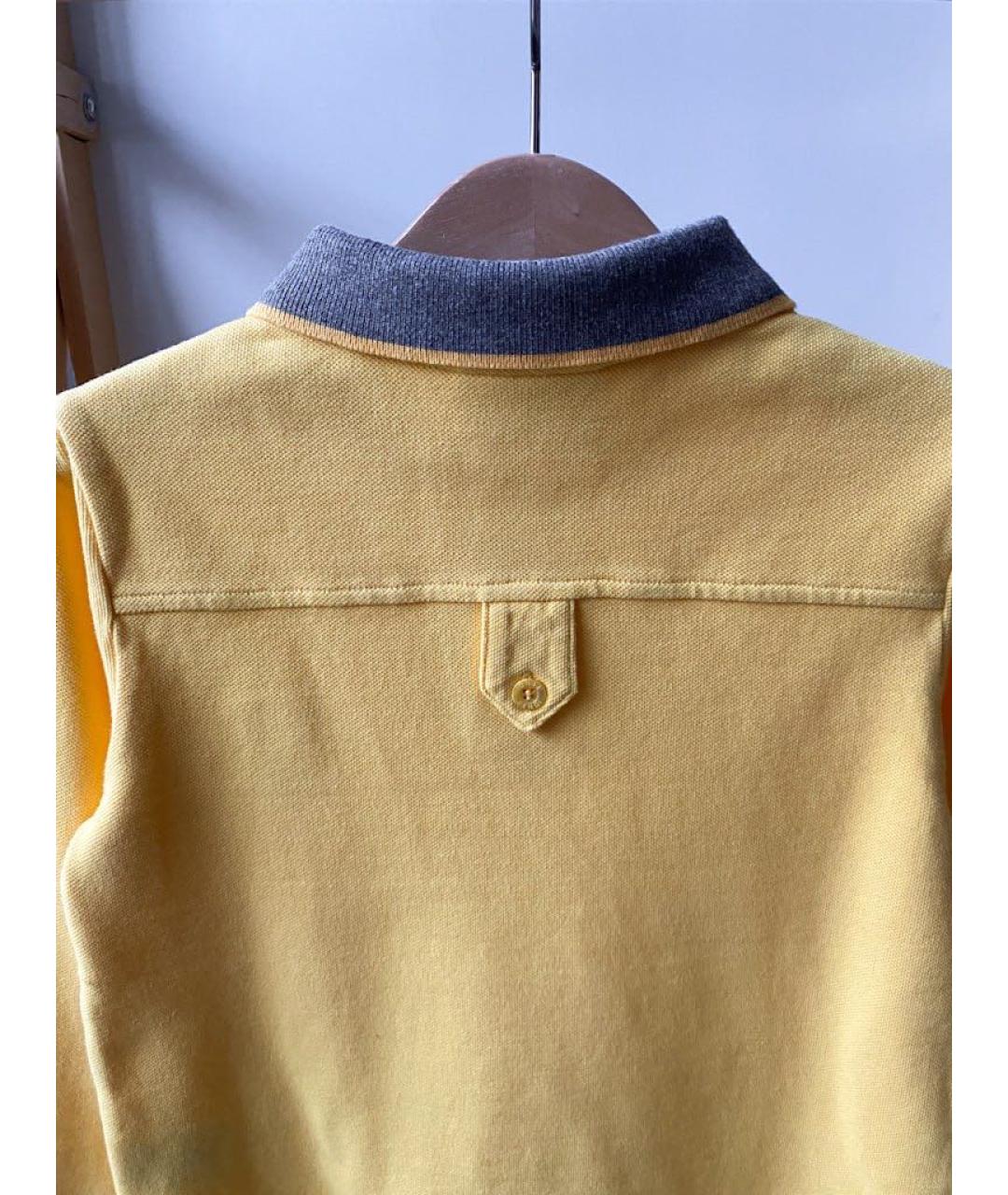 FENDI Желтая хлопковая детская футболка, фото 3