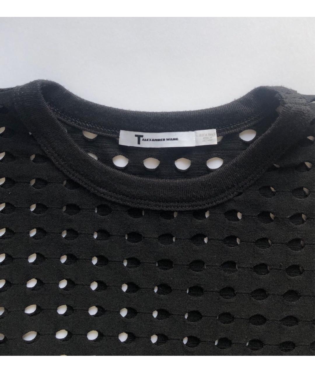 T BY ALEXANDER WANG Черная футболка, фото 2