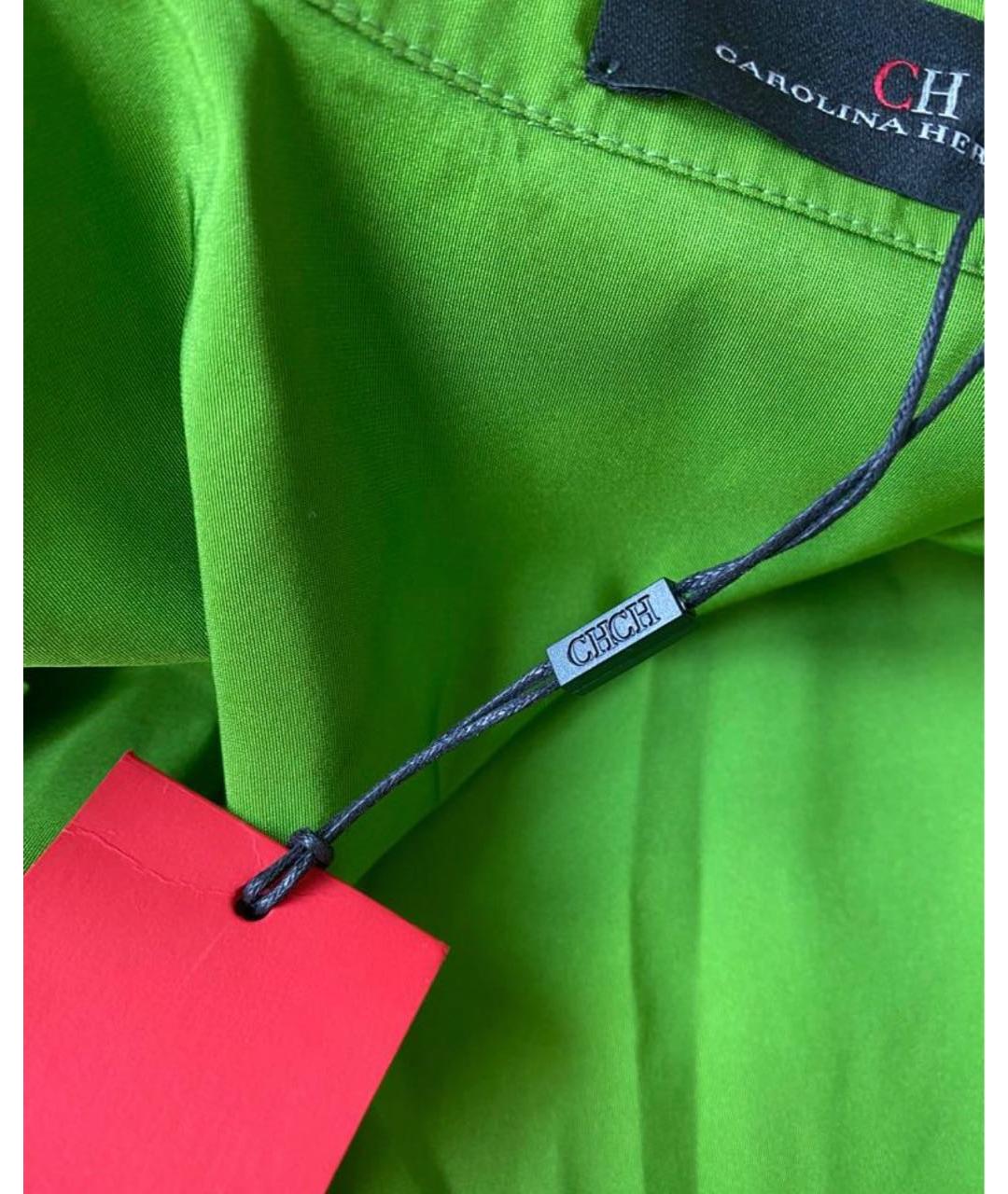 CAROLINA HERRERA Зеленые вечернее платье, фото 3